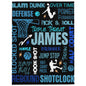 Personalized Basketball Throw Blanket - TorchHill Design