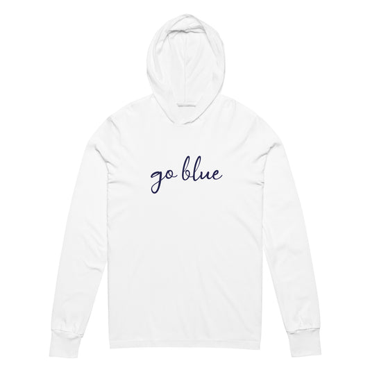 GO BLUE Hooded long-sleeve tee - TorchHill Design